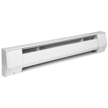 KING ELECTRIC K Baseboard Heater 4' 208V 1000W White 4K2010BW